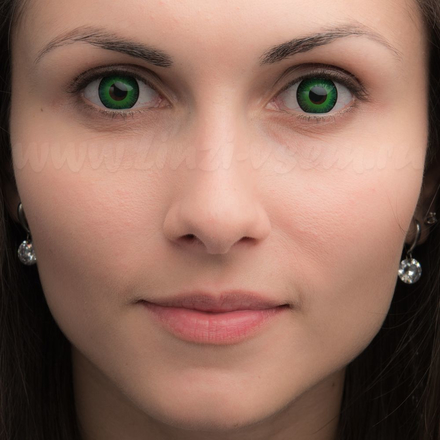 Карнавальные линзы Lensmam  Green Elf2 foto 2